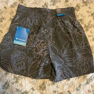 Columbia Charcoal Floral Print Shorts